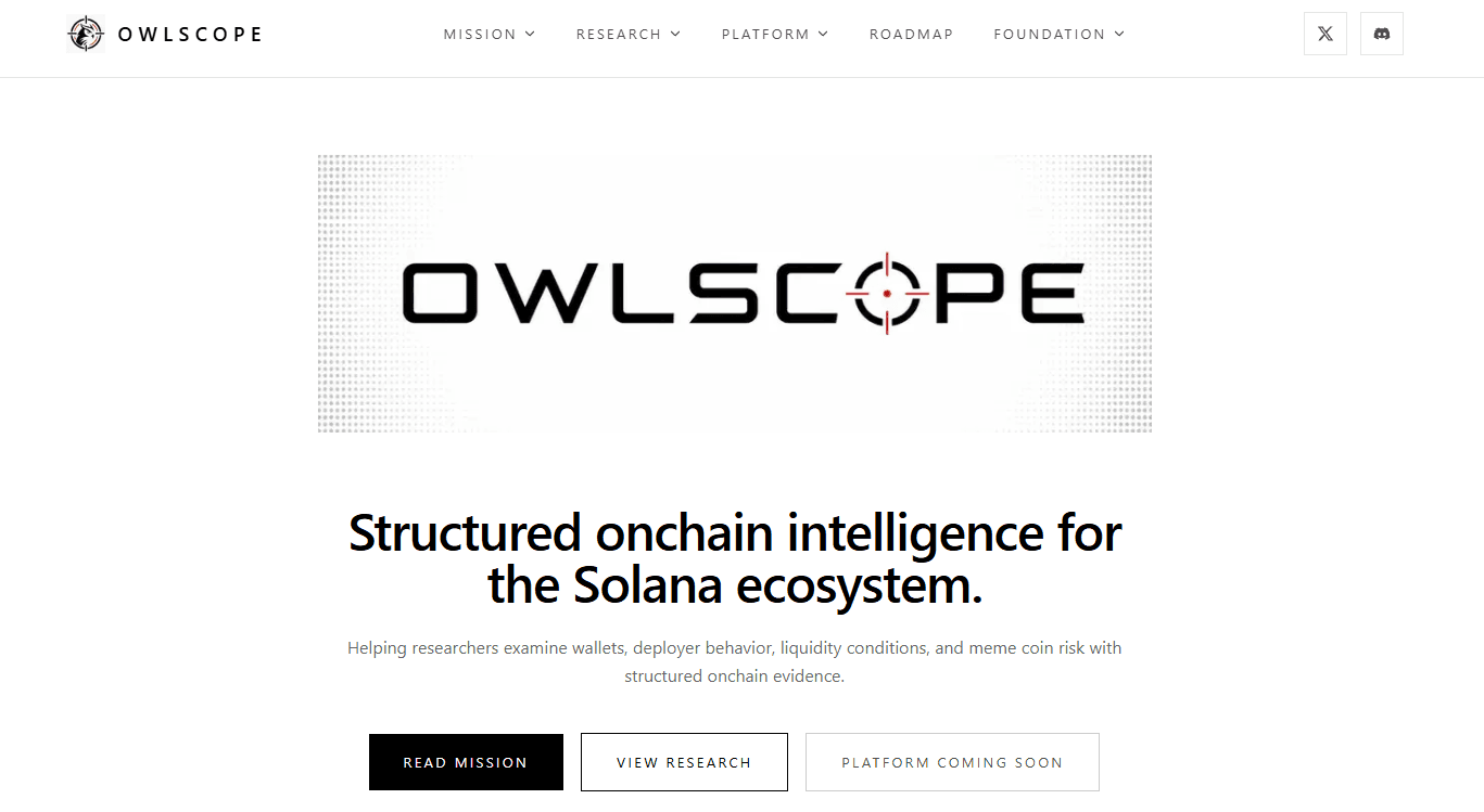 OwlScope Solana blockchain intelligence platform